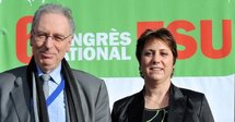 Bernadette Groison et Gérard Aschieri Bernadette Groison et Gérard Aschieri