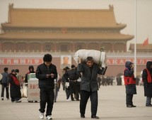 Le nord de la Chine, dont Pékin, toujours balayé par des tempêtes de sable Le nord de la Chine, dont Pékin, toujours balayé par des tempêtes de sable
