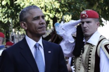 Obama en visite en Grèce