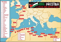 La caravane britannique de solidarité avec Ghaza quitte le territoire tunisien La caravane britannique de solidarité avec Ghaza quitte le territoire tunisien