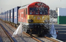 Le premier train direct de Londres est arrivé en Chine Le premier train direct de Londres est arrivé en Chine