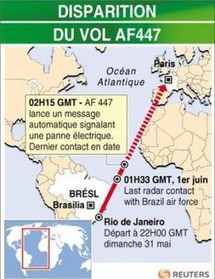 Recherches en haute mer après la disparition du vol AF447