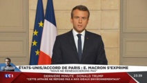 Macron défie Trump, aux avant-postes de la lutte contre le réchauffement climatique Macron défie Trump, aux avant-postes de la lutte contre le réchauffement climatique