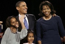 La famille Obama de retour à Washington