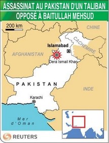 Assassinat au Pakistan d'un taliban opposé à Baitullah Mehsud