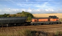 Un train de fret SNCF