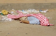 Photo de ce qui est présenté comme le corps d'un Américain tué à Nouakchott, le 23 juin 2009 Photo de ce qui est présenté comme le corps d'un Américain tué à Nouakchott, le 23 juin 2009