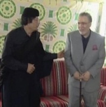 Mouammar Kadhafi et Abdel Basset al Megrahi