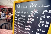 40% des restaurants ont baissé au moins 7 prix en échange de la TVA réduite