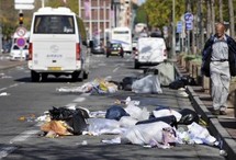 Les agents du grand Toulouse en grève, les poubelles débordent