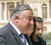 Gérard Larcher, Carla Bruni et Nicolas Sarkozy
