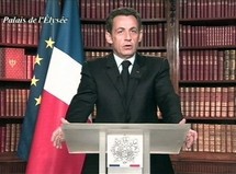 Le président Nicolas Sarkozy