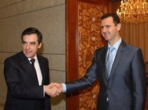 Bachar al-Assad et Francois Fillon