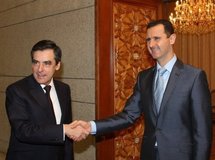 Bachar al-Assad et Francois Fillon Bachar al-Assad et Francois Fillon