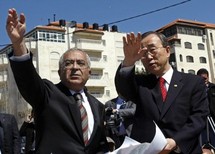 Salam Fayyad et Ban Ki-moon Salam Fayyad et Ban Ki-moon