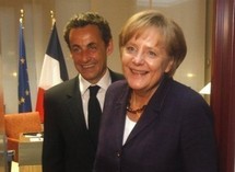 Nicolas Sarkozy et Angela Merkel