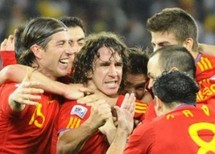 Mondial-2010 - L'Espagne domine l'Allemagne et vole vers la finale Mondial-2010 - L'Espagne domine l'Allemagne et vole vers la finale