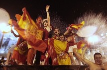 Mondial-2010 - Nuit de folie en Espagne pour sa première coupe du Monde Mondial-2010 - Nuit de folie en Espagne pour sa première coupe du Monde