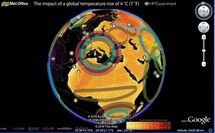 GB : une nouvelle carte Google Earth montrant l'élévation de température GB : une nouvelle carte Google Earth montrant l'élévation de température