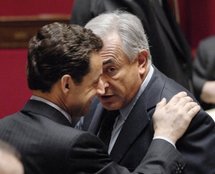 Nicolas Sarkozy et Dominique Strauss Kahn