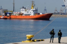 L'Aquarius est arrivé dans le port de Valence L'Aquarius est arrivé dans le port de Valence