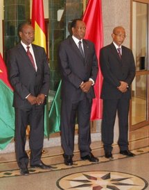 Blaise Compaore, Cellou Dalein Diallo et Alpha Condé