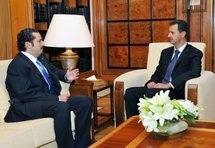 Bashar Al-Assad et Saad Hariri