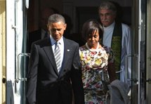 Barack Obama et son épouse Michelle