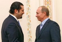 Vladimir Poutine et Saad Hariri