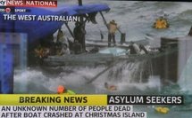 Australie: une trentaine de noyés dans le naufrage d'un bateau d'immigrants Australie: une trentaine de noyés dans le naufrage d'un bateau d'immigrants