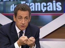 Nicolas Sarkozy dans "Paroles de Français" sur TF1 le 10 février Nicolas Sarkozy dans "Paroles de Français" sur TF1 le 10 février
