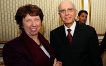 Catherine Ashton et Mohamed Ghannouchi