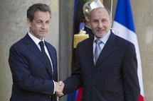 Nicolas Sarkozy et Mustafa Abdel Jalil