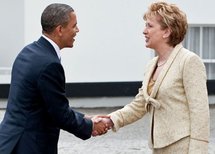 Obama et Mary McAleese