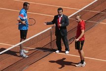 Michael LLodra et Steve Darvis Michael LLodra et Steve Darvis