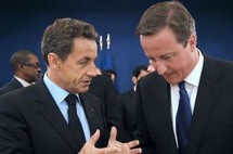 Nicolas Sarkozy et David Cameron