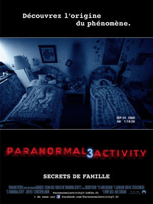 "Paranormal Activity 3" envoûte le box-office nord-américain "Paranormal Activity 3" envoûte le box-office nord-américain