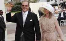 Sir Roger Moore et Brigitte Nielsen Sir Roger Moore et Brigitte Nielsen