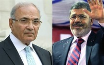 Ahmed Chafik et Mohamed Morsi