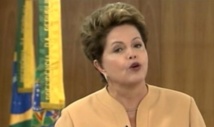 Brésil: la présidente Dilma Rousseff s'adresse à la nation