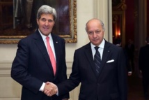 John Kerry et Laurent Fabius