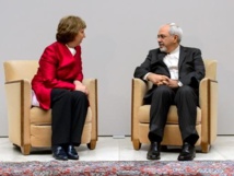 Catherine Ashton et Mohammad Javad Zarif Catherine Ashton et Mohammad Javad Zarif