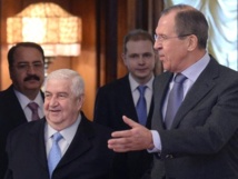 Sergueï Lavrov et Walid Mouallem Sergueï Lavrov et Walid Mouallem