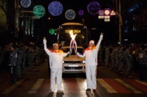 JO-2014: la flamme à Sotchi, des manifestations dans le monde JO-2014: la flamme à Sotchi, des manifestations dans le monde