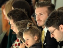 David Beckham et sa fille Harper David Beckham et sa fille Harper