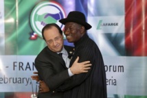 Goodluck Jonathan et François Hollande Goodluck Jonathan et François Hollande