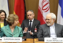 Catherine Ashton et Mohammad Javad Zarif