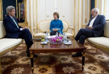 John Kerry , Catherine Ashton et Mohammad Javad Zarif