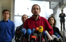 Le leader du parti antilibéral espagnol Podemos Pablo Iglesias