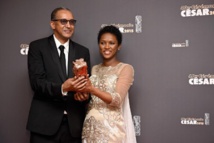 La scénariste de "Timbuktu" Kessen Tall et le réalisateur mauritanien du film Abderrhamane Sissako